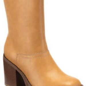 Denverr Womens Faux Leather Embossed Booties